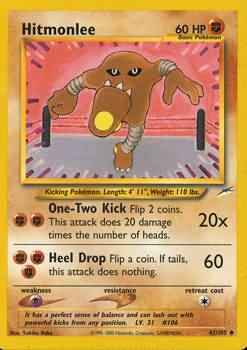 Hitmonlee (42/105) [Neo Destiny Unlimited] | Tables and Towers