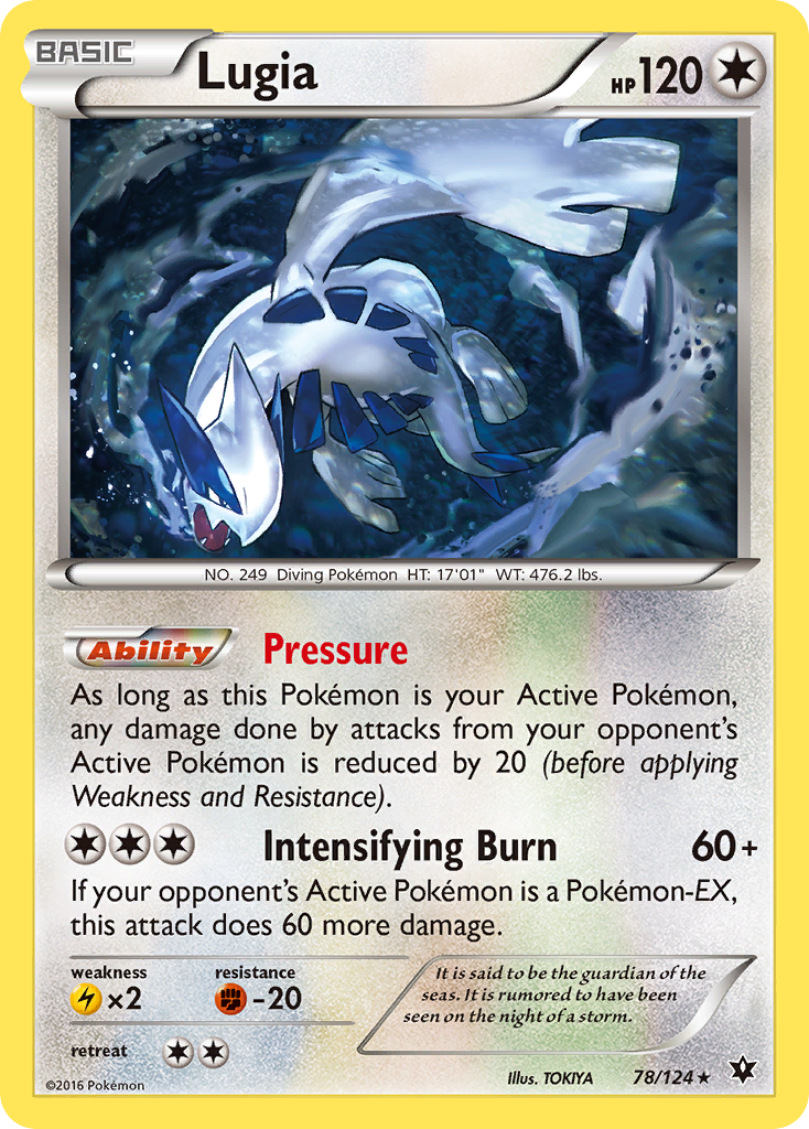 Lugia (78/124) [XY: Fates Collide] | Tables and Towers