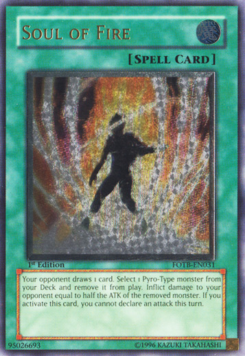 Soul of Fire [FOTB-EN031] Ultimate Rare | Tables and Towers