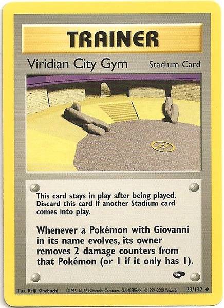 Viridian City Gym (123/132) [Gym Challenge Unlimited] | Tables and Towers