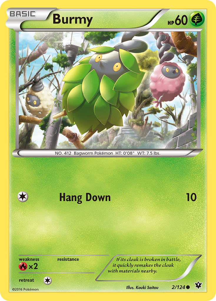 Burmy (2/124) [XY: Fates Collide] | Tables and Towers