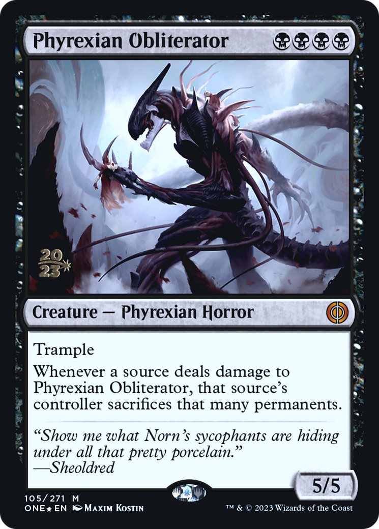 Phyrexian Obliterator [Phyrexia: All Will Be One Prerelease Promos] | Tables and Towers