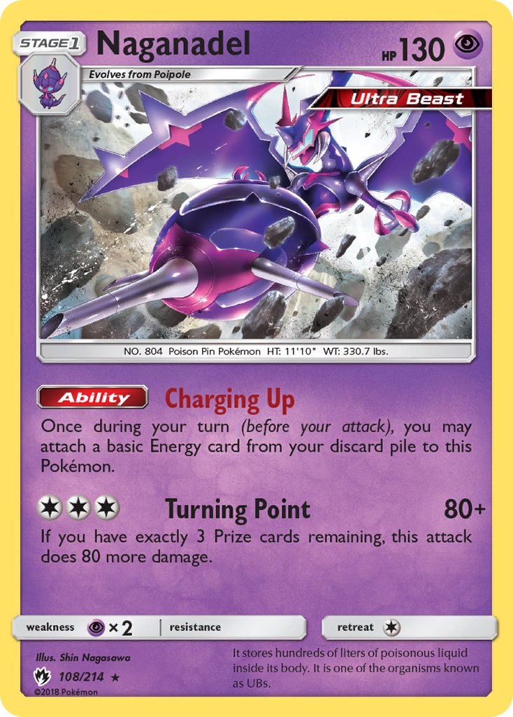 Naganadel(108/214) (Theme Deck Exclusive) [Sun & Moon: Lost Thunder] | Tables and Towers