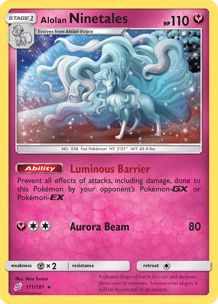 Alolan Ninetales (111/181) [Sun & Moon: Team Up] | Tables and Towers