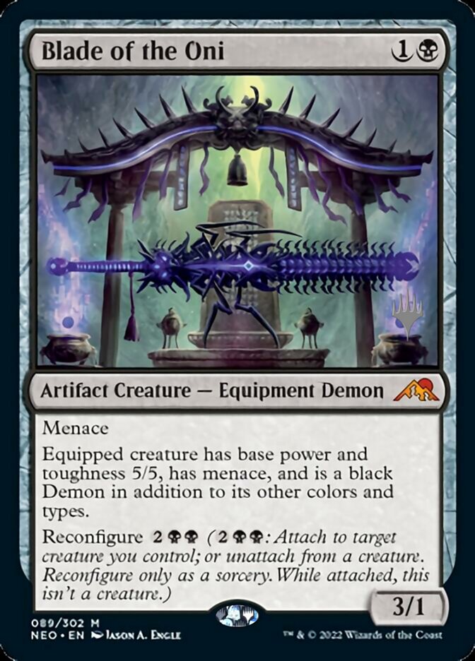 Blade of the Oni (Promo Pack) [Kamigawa: Neon Dynasty Promos] | Tables and Towers