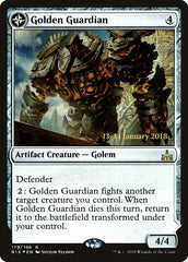 Golden Guardian // Gold-Forge Garrison [Rivals of Ixalan Prerelease Promos] | Tables and Towers