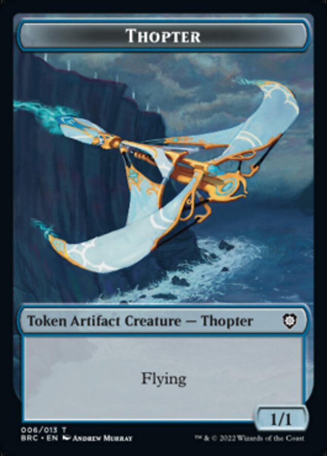 Copy // Thopter (006) Double-Sided Token [The Brothers' War Commander Tokens] | Tables and Towers