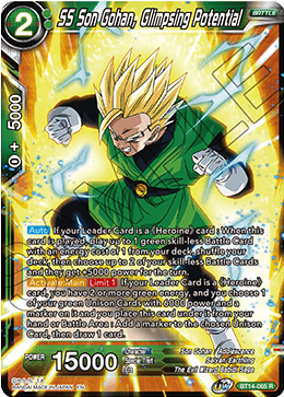 SS Son Gohan, Glimpsing Potential (BT14-065) [Cross Spirits] | Tables and Towers