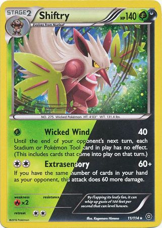 Shiftry (11/114) (Cosmos Holo) [XY: Steam Siege] | Tables and Towers