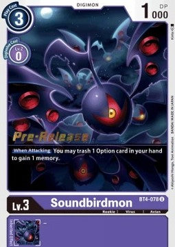 Soundbirdmon [BT4-078] [Great Legend Pre-Release Promos] | Tables and Towers