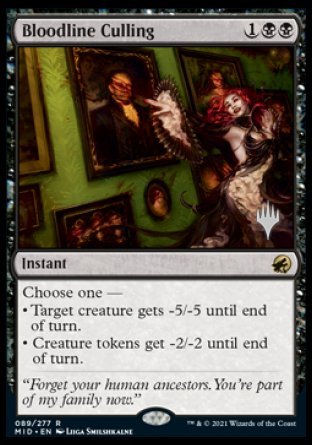 Bloodline Culling (Promo Pack) [Innistrad: Midnight Hunt Promos] | Tables and Towers