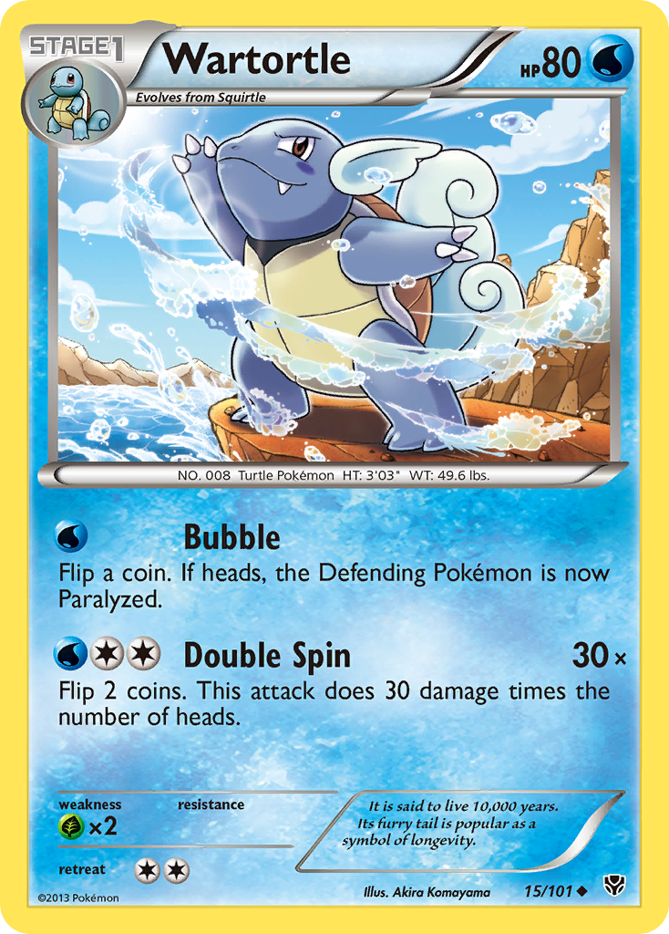 Wartortle (15/101) [Black & White: Plasma Blast] | Tables and Towers