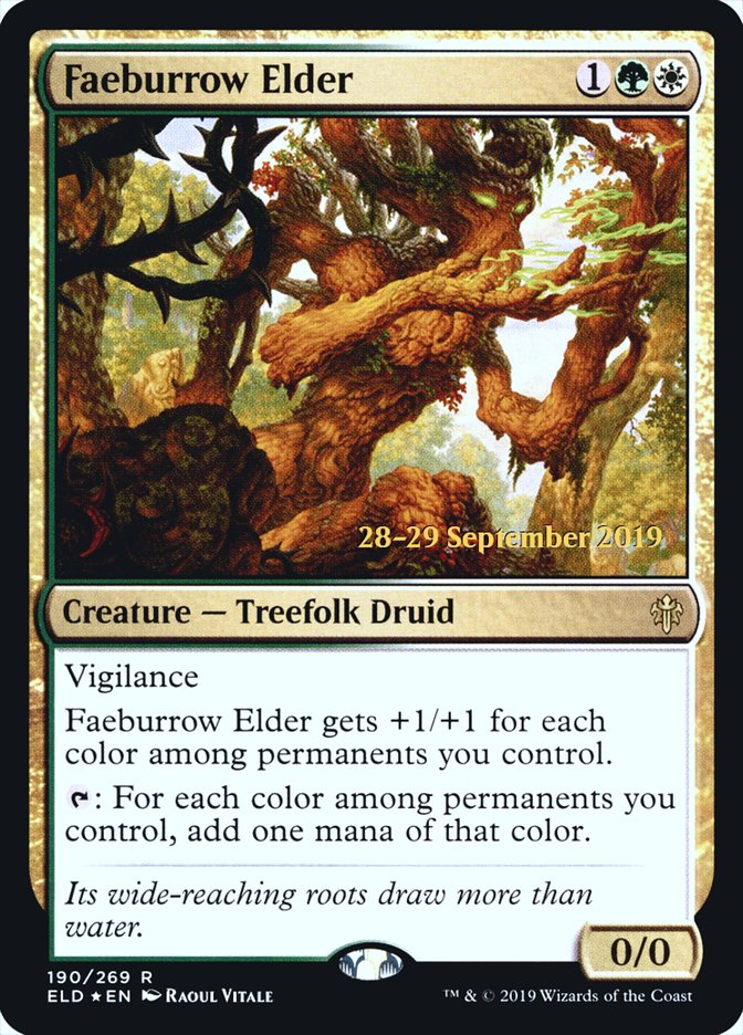 Faeburrow Elder [Throne of Eldraine Prerelease Promos] | Tables and Towers