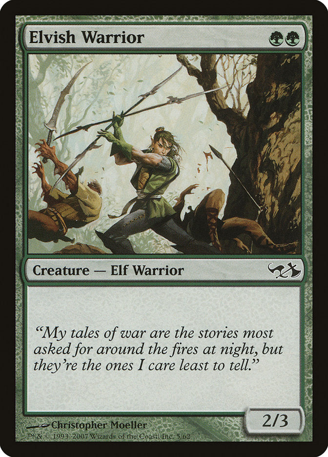 Elvish Warrior [Duel Decks: Elves vs. Goblins] | Tables and Towers