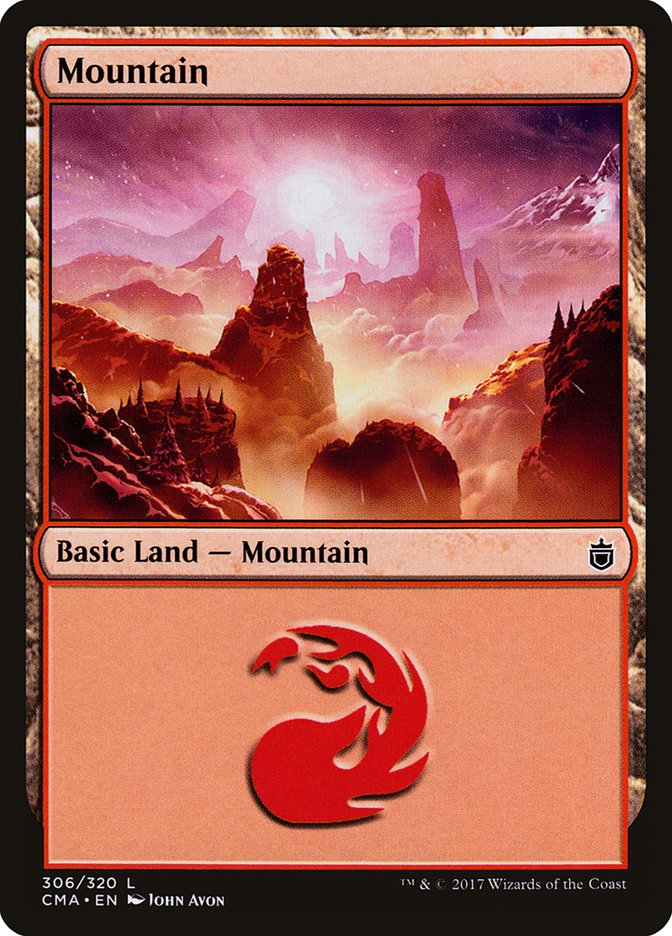Mountain (306) [Commander Anthology] | Tables and Towers