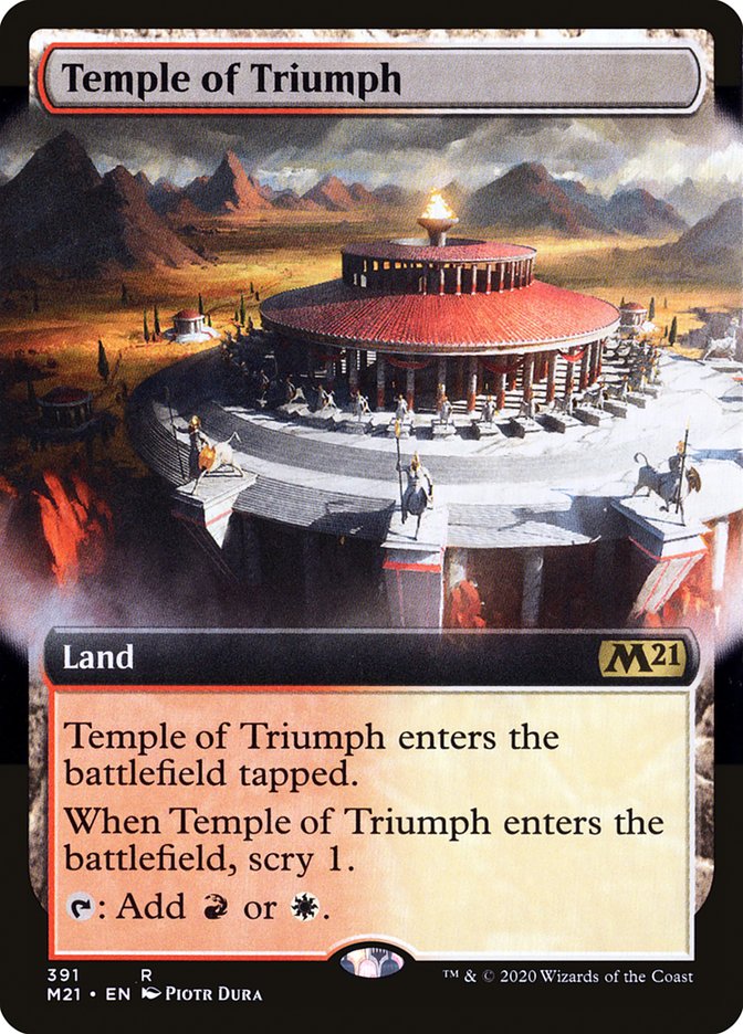 Temple of Triumph (Extended Art) [Core Set 2021] | Tables and Towers