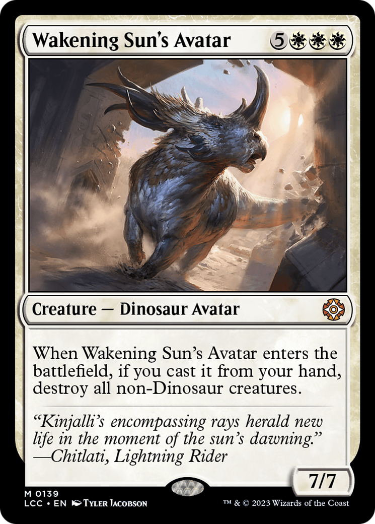 Wakening Sun's Avatar [The Lost Caverns of Ixalan Commander] | Tables and Towers