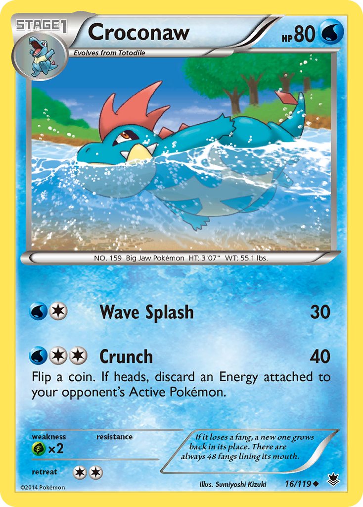 Croconaw (16/119) [XY: Phantom Forces] | Tables and Towers