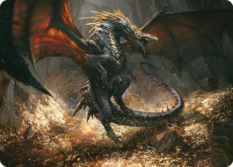 Cavern-Hoard Dragon Art Card [The Lord of the Rings: Tales of Middle-earth Art Series] | Tables and Towers