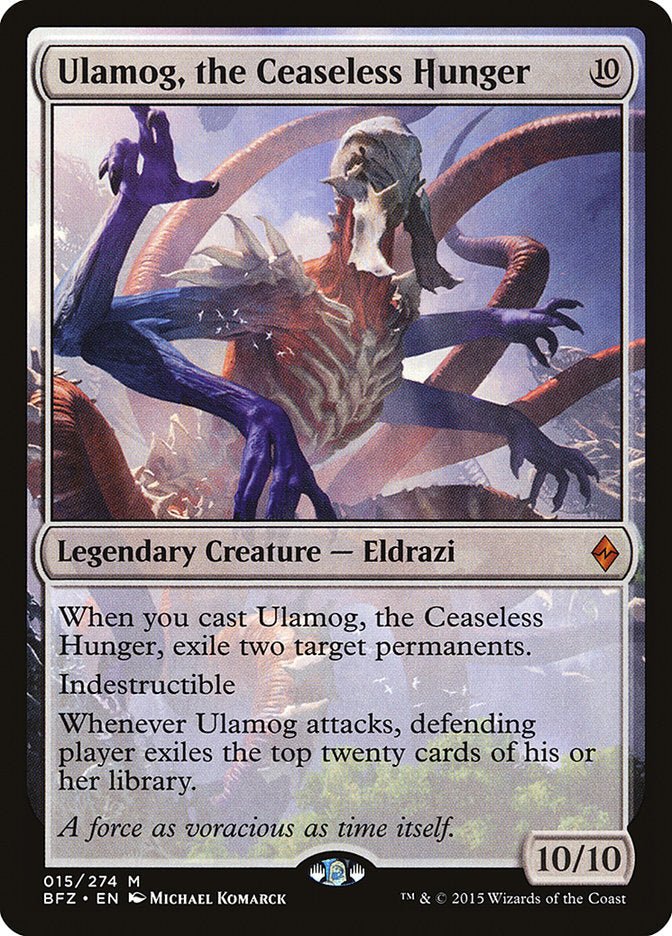 Ulamog, the Ceaseless Hunger [Battle for Zendikar] | Tables and Towers