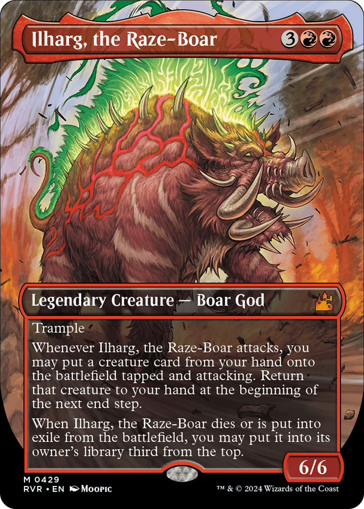 Ilharg, the Raze-Boar (Anime Borderless) [Ravnica Remastered] | Tables and Towers