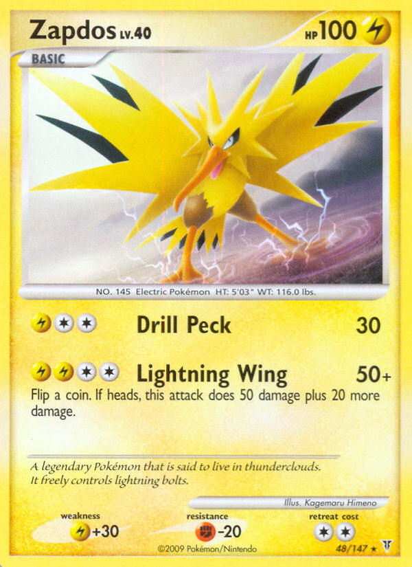 Zapdos (48/147) [Platinum: Supreme Victors] | Tables and Towers