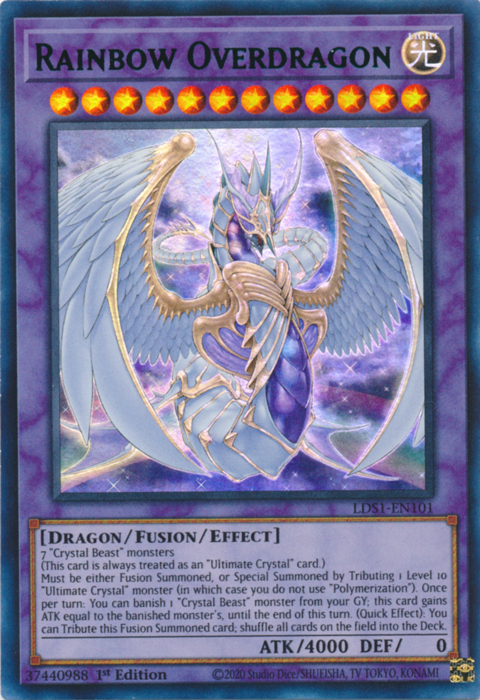 Rainbow Overdragon (Green) [LDS1-EN101] Ultra Rare | Tables and Towers