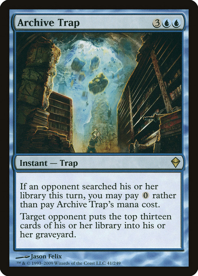 Archive Trap [Zendikar] | Tables and Towers