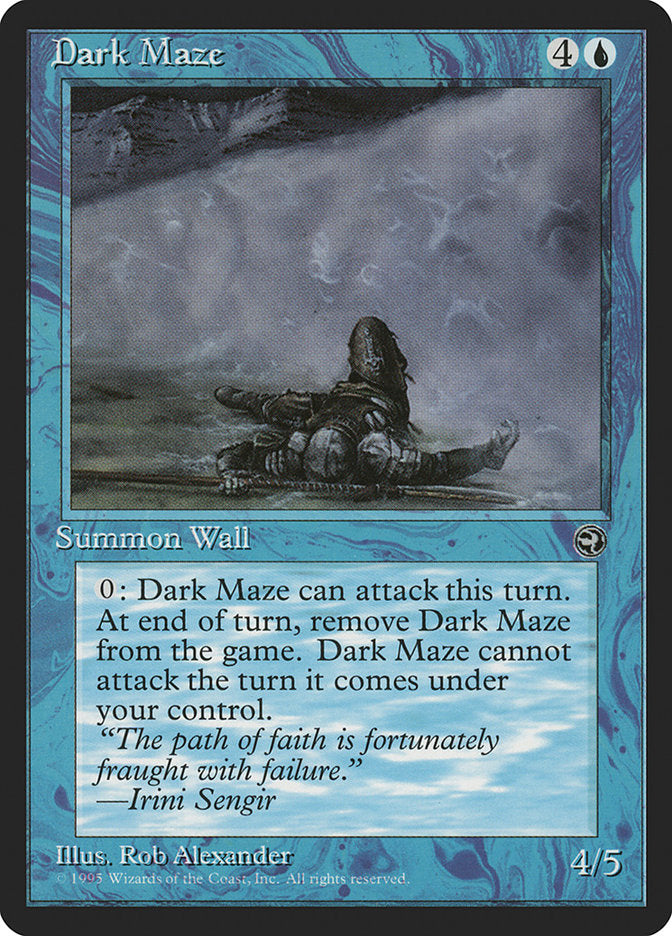 Dark Maze (Irini Sengir Flavor Text) [Homelands] | Tables and Towers