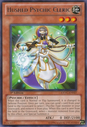 Hushed Psychic Cleric [EXVC-EN027] Rare | Tables and Towers