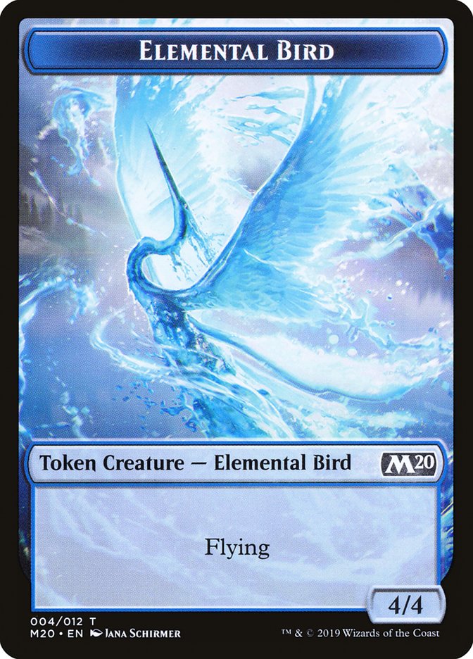 Elemental Bird Token [Core Set 2020 Tokens] | Tables and Towers