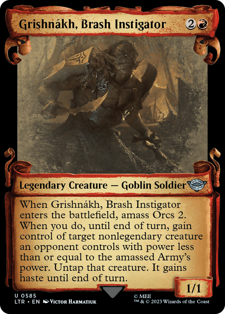 Grishnakh, Brash Instigator [The Lord of the Rings: Tales of Middle-Earth Showcase Scrolls] | Tables and Towers