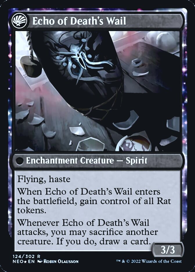 Tribute to Horobi // Echo of Death's Wail [Kamigawa: Neon Dynasty Prerelease Promos] | Tables and Towers