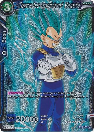 Comrades Combined Vegeta (Foil) (EX01-02) [Mighty Heroes] | Tables and Towers