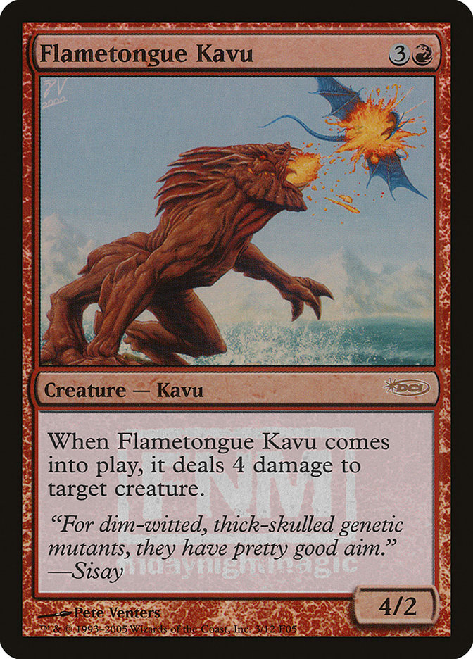 Flametongue Kavu [Friday Night Magic 2005] | Tables and Towers