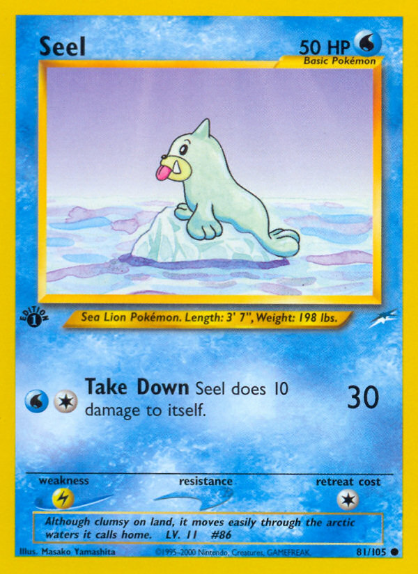 Seel (81/105) [Neo Destiny 1st Edition] | Tables and Towers