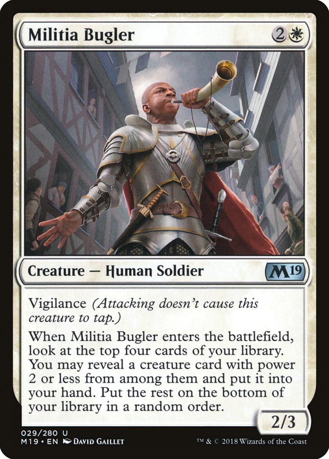 Militia Bugler [Core Set 2019] | Tables and Towers