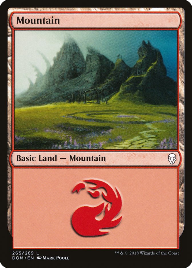 Mountain (265) [Dominaria] | Tables and Towers