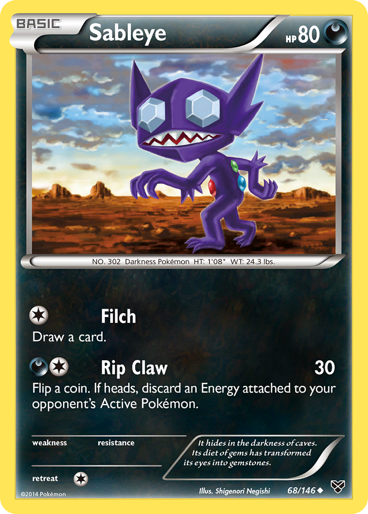 Sableye (68/146) [XY: Base Set] | Tables and Towers