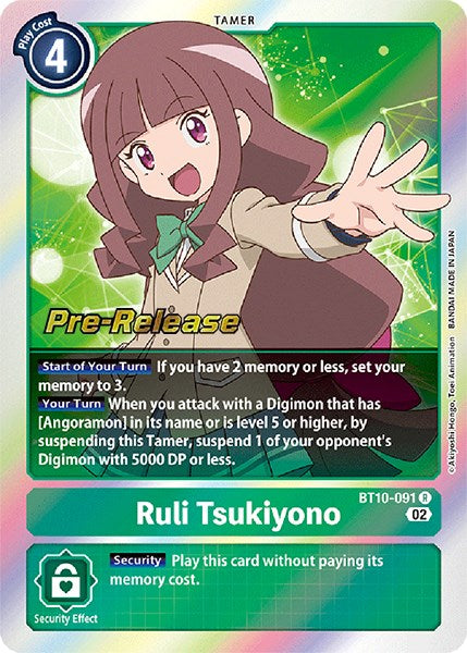 Ruli Tsukiyono [BT10-091] [Xros Encounter Pre-Release Cards] | Tables and Towers