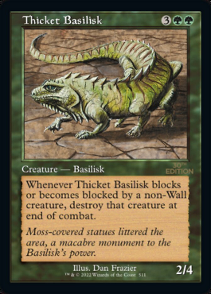 Thicket Basilisk (Retro) [30th Anniversary Edition] | Tables and Towers