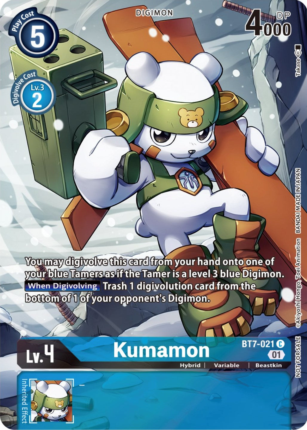 Kumamon [BT7-021] (2nd Anniversary Frontier Card) [Next Adventure Promos] | Tables and Towers