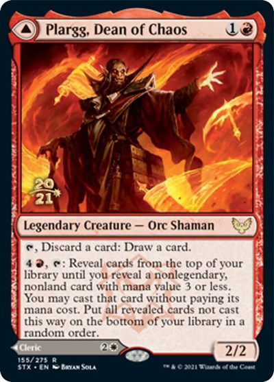 Plargg, Dean of Chaos // Augusta, Dean of Order [Strixhaven: School of Mages Prerelease Promos] | Tables and Towers