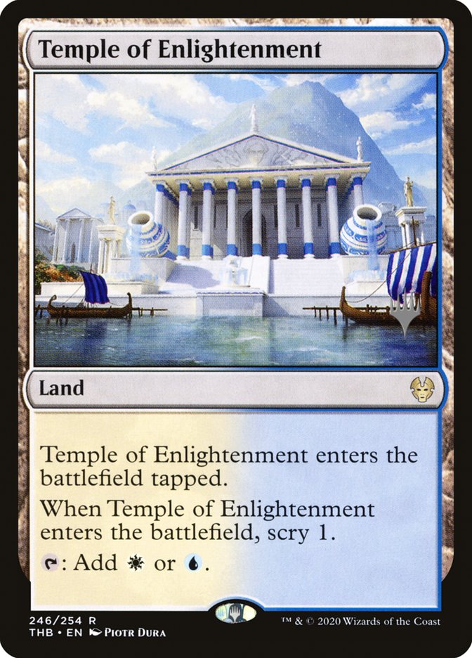 Temple of Enlightenment (Promo Pack) [Theros Beyond Death Promos] | Tables and Towers