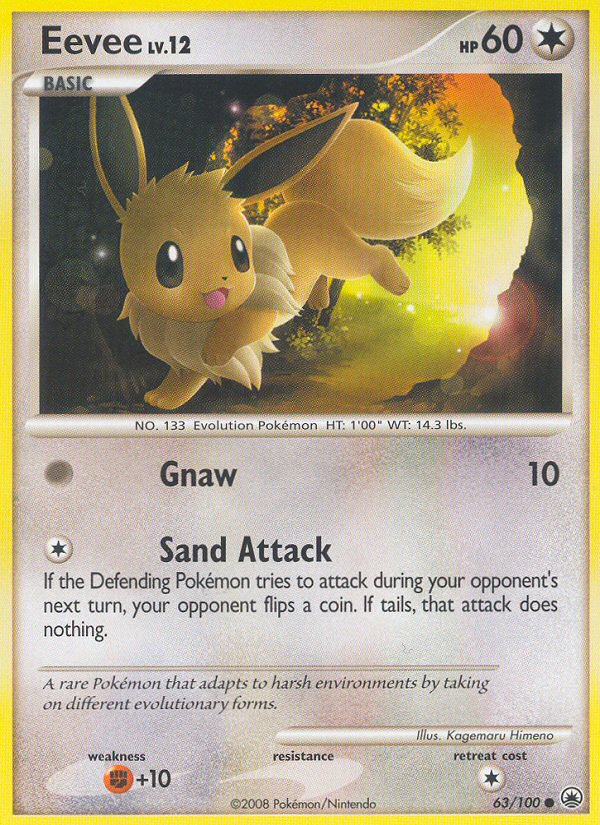 Eevee (63/100) [Diamond & Pearl: Majestic Dawn] | Tables and Towers