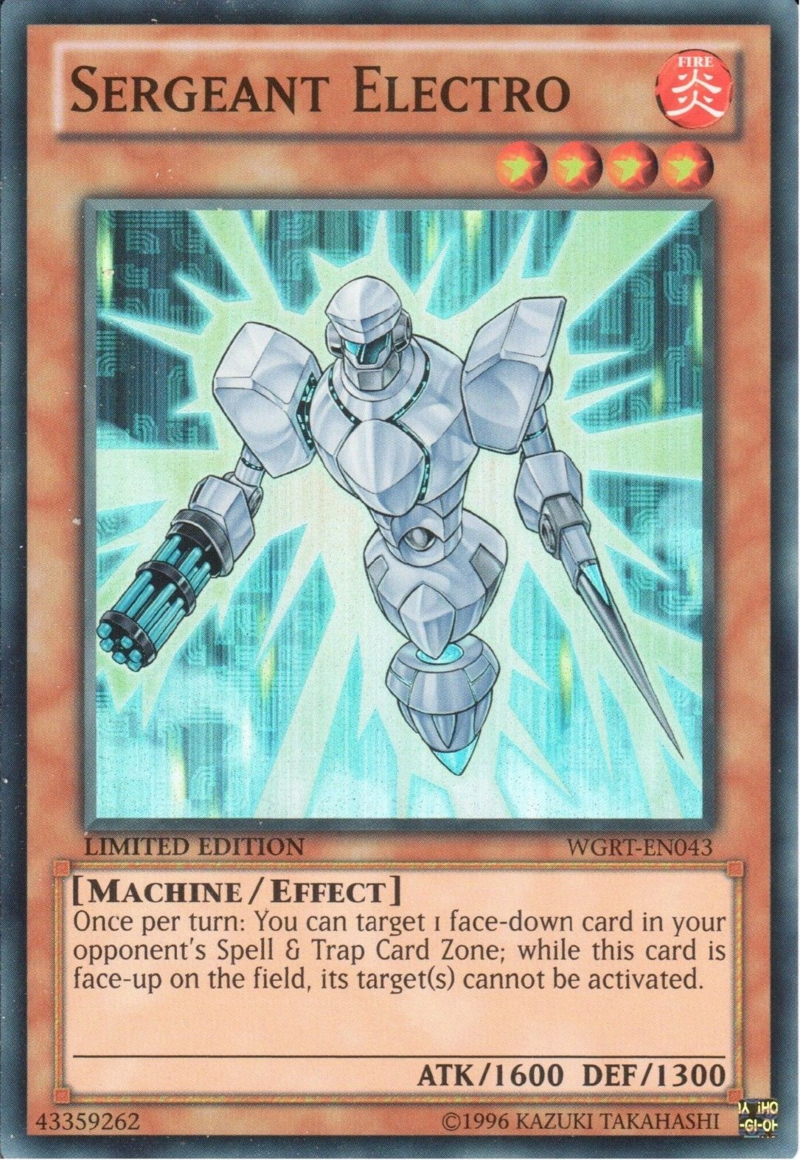 Sergeant Electro [WGRT-EN043] Super Rare | Tables and Towers