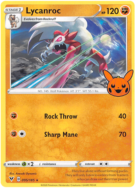 Lycanroc (095/185) [Trick or Trade 2023] | Tables and Towers