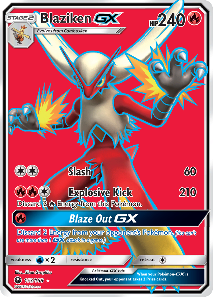 Blaziken GX (153/168) [Sun & Moon: Celestial Storm] | Tables and Towers