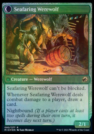 Suspicious Stowaway // Seafaring Werewolf [Innistrad: Midnight Hunt Prerelease Promos] | Tables and Towers