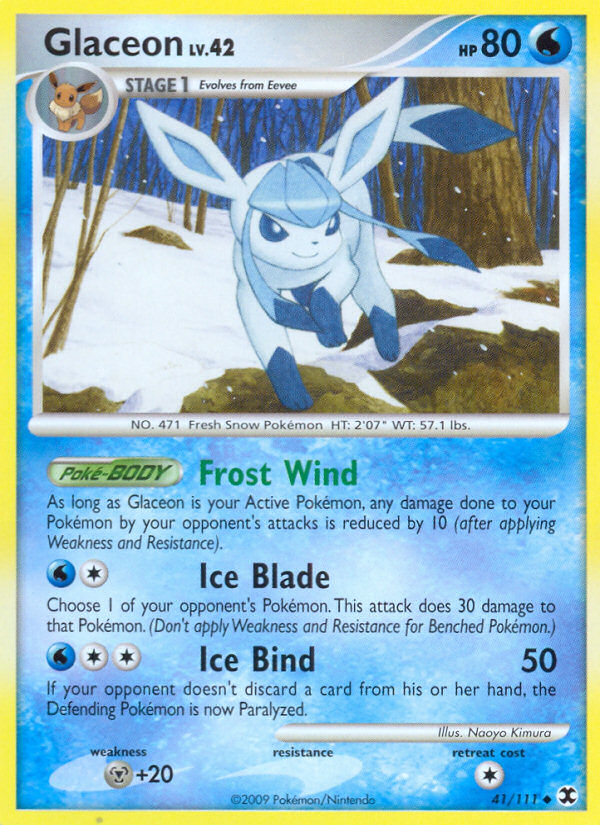 Glaceon (41/111) [Platinum: Rising Rivals] | Tables and Towers